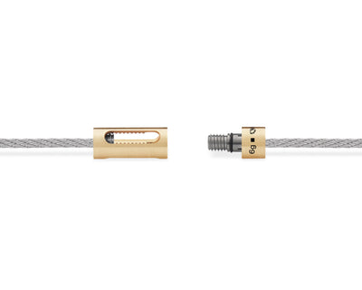 perforated cable bracelet 6g